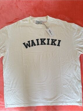 NEW Ron Herman Waikiki Exclusive Graphic Logo Tee - White Large